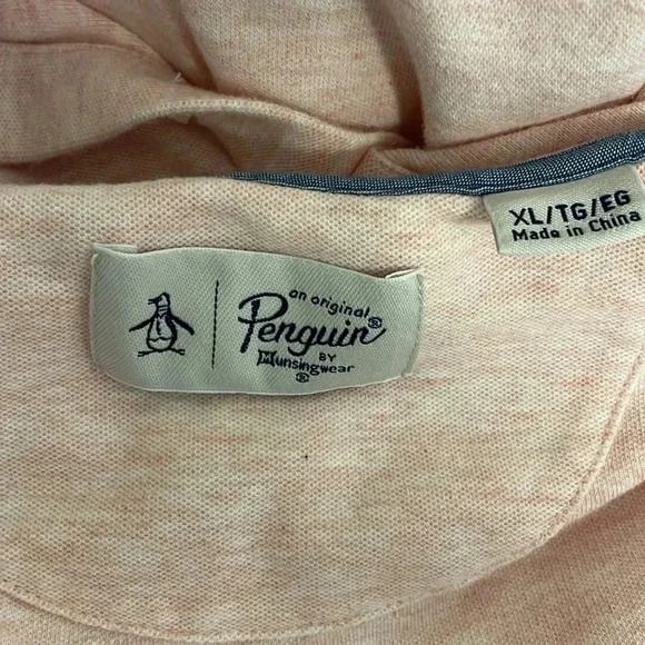 ORIGINAL PENGUIN by Munsingwear Polo Shirt Mens Heathered Pink XL - Picture 5 of 5